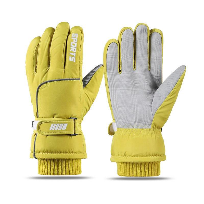 Women's Winter Touchscreen Windproof Gloves - Thick, Velvet-Lined for Warmth, Cold-Proof, Ideal for Skiing, Riding, and Electric Car Use