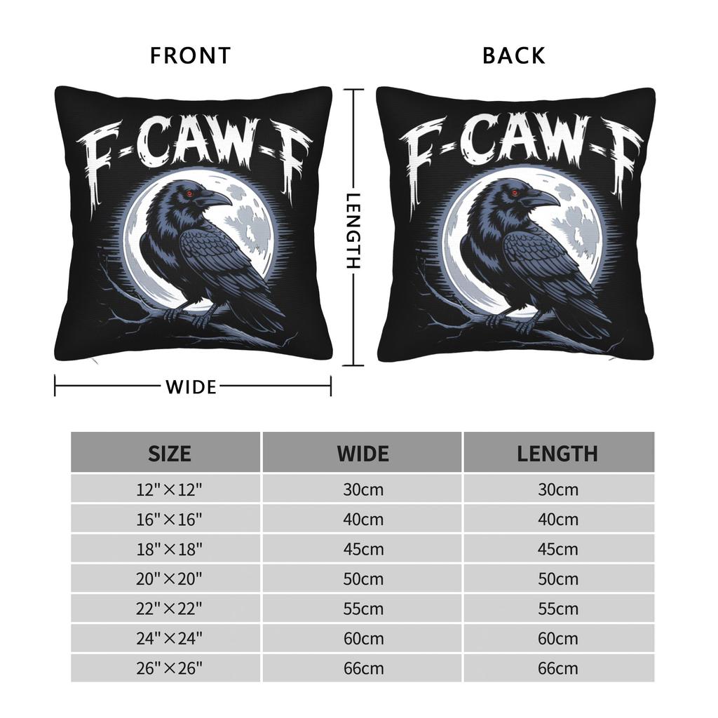 Humor Bird FCawF Square Pillow Covers Polyester Seat  Cushion Cover Cool Home Decoration Throw Pillow Case 4040