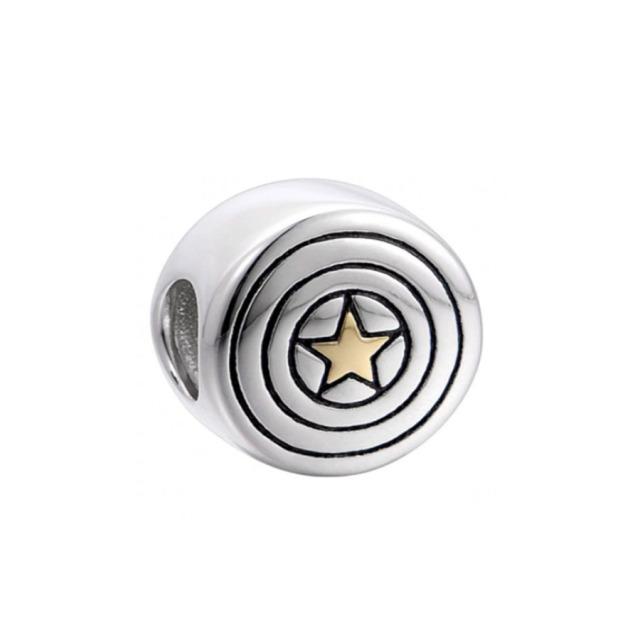 New 925 Silver Alien Warrior Spaceship Shield Charm Pendant Suitable For Bracelet Diy Exquisite Jewelry