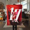 Michael Olise Printed Flannel Blanket, Soft Throw for Bedroom Sofa, Washable,soccer Fan Merchandise, Great Gift.