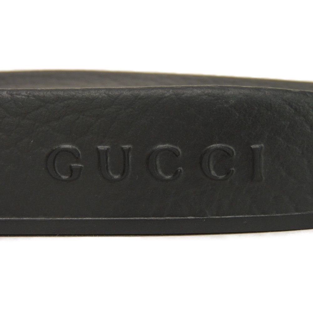 Used 9539 GUCCY Print Slides 522023 7898 7 Star Green Blue Gold Black 10.2" Unused SEGA Logo Turquoise Men's from Japan