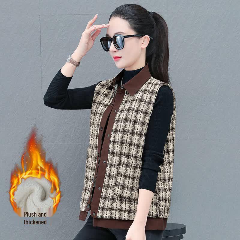 JOHLIN DREAM Women s Chic Fleece-Lined Vest XL