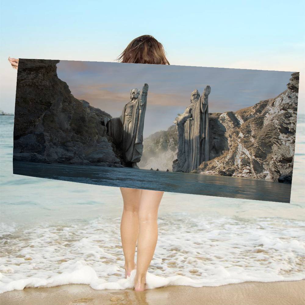 L-Lords Game Rings Microfiber Blanket Quick Drying Beach Towels Oversized Printing Super Absorbent Pool Towel Blanket