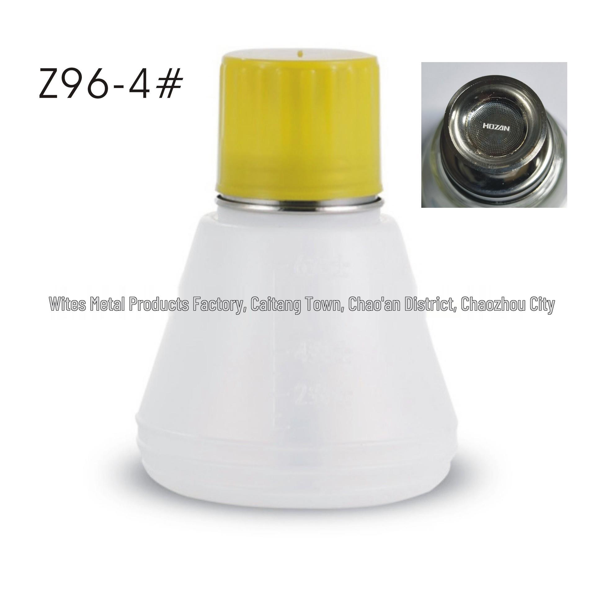HOZAN Press-Top Glass Nail Polish and Alcohol Dispenser Bottle