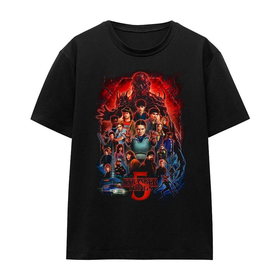 Stranger Things 5 Poster Womens T-Shirt S-2XL, Black S