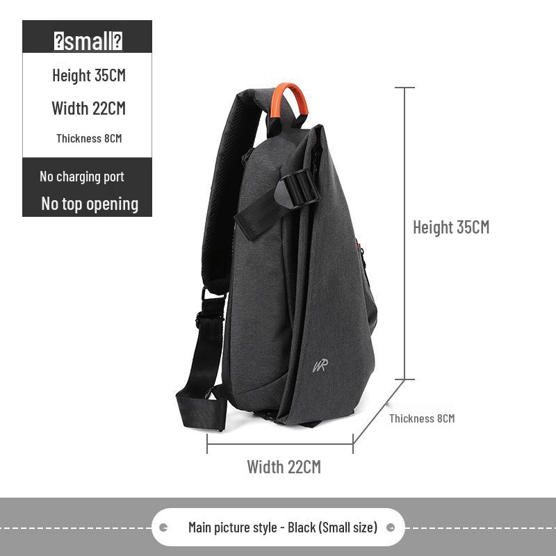 Korean Style Men's Crossbody Chest Bag – Fashionable, Multifunctional, Casual Shoulder Bag Backpack