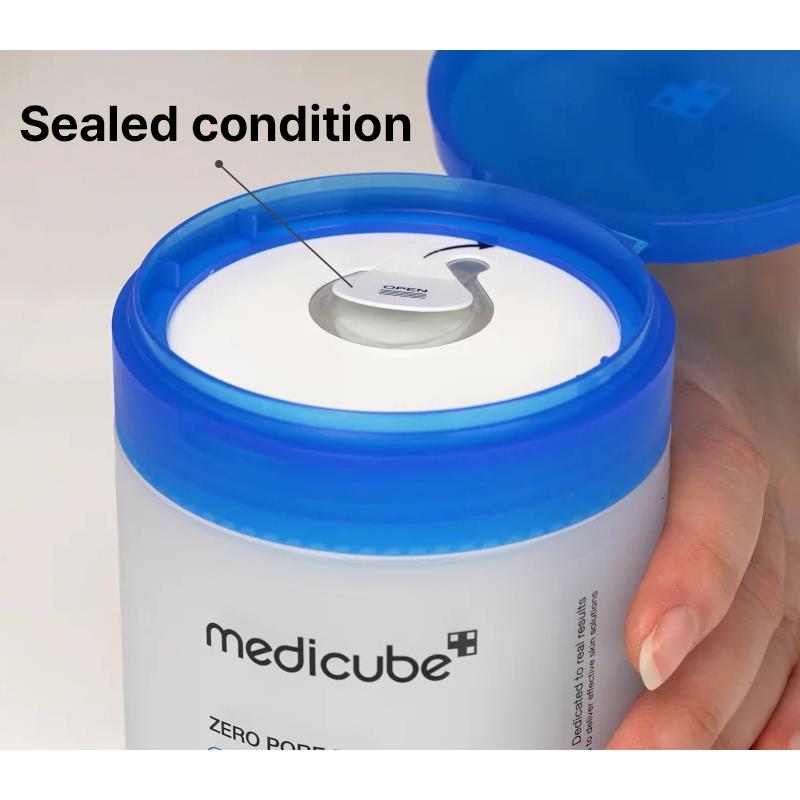 medicube Zero Pore Pads 2.0, Dual-Textured Facial Toner Pads for Exfoliation and Pore Care