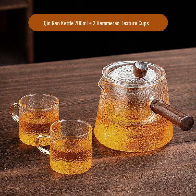 ZISIZ High-Temperature Resistant Glass Side-Handle Teapot