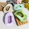 Marble Gradient Oval Claw Hair Clip - Gentle On Hair, Stylish Design, Premium Quality