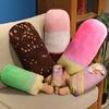 Creative Simulation Ice Cream Throw Pillow Plush Toy Doll Ice Cream Doll Home Pillow Cushion Girl Doll