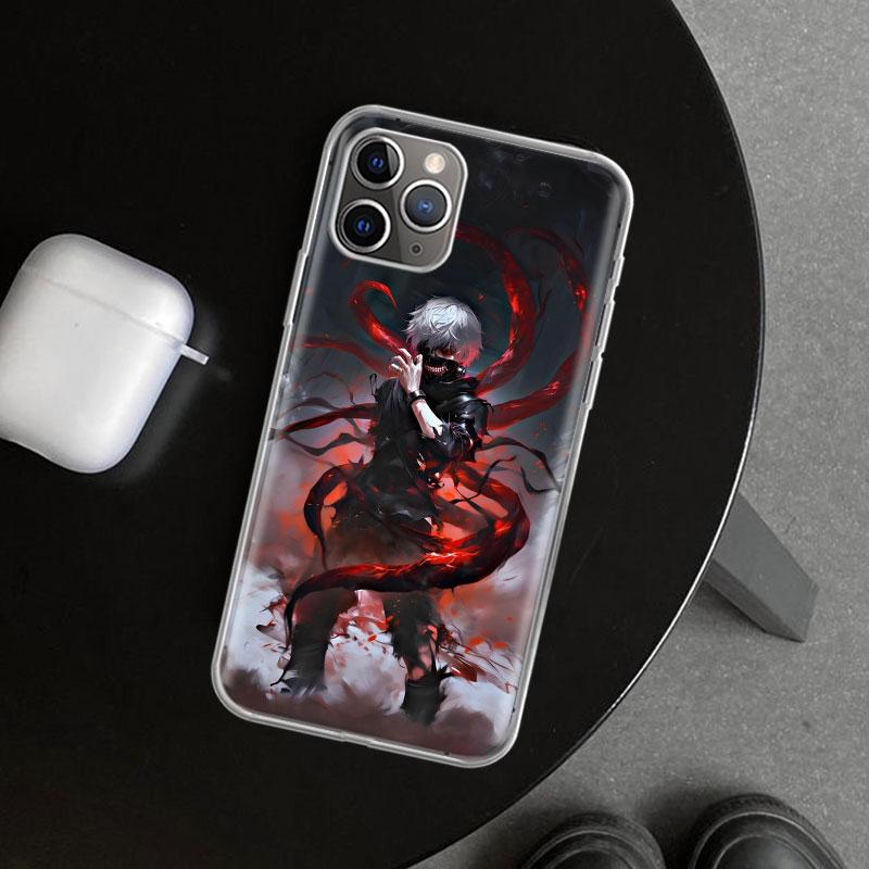 Ghoul Tokyo Kaneki Ken Phone Case Cover for iPhone 11 12 13 Mini 14 15 Plus 16 Pro Max 17 Air 7 8 + SE Art Customized Fundas 11