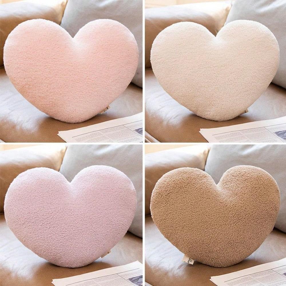 1pc Heart Shaped Seat Cushion Throw Pillow Universal Home Decor Sofa Bedroom Ornaments