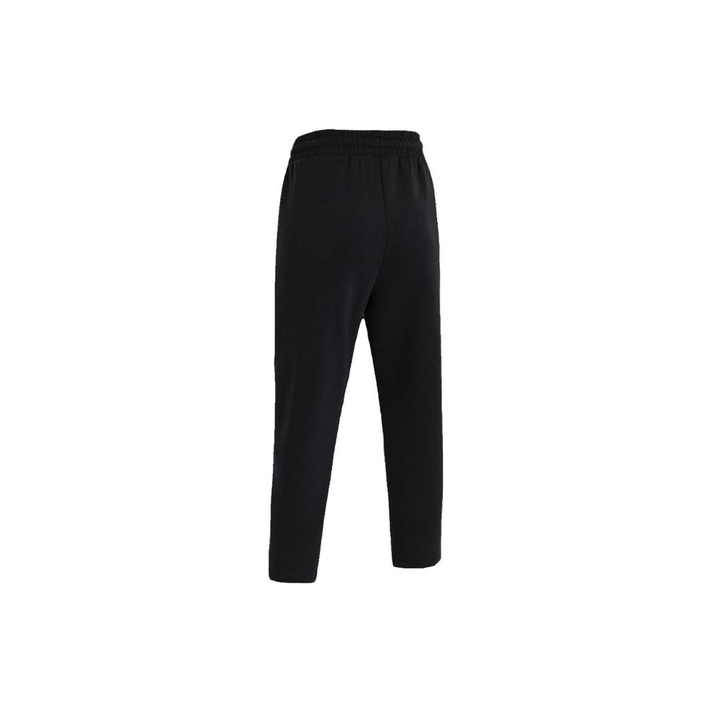 Under Armour Solid Color Lace-Up Straight Leg Casual Sports Pants Women Pants Black 1379066-001