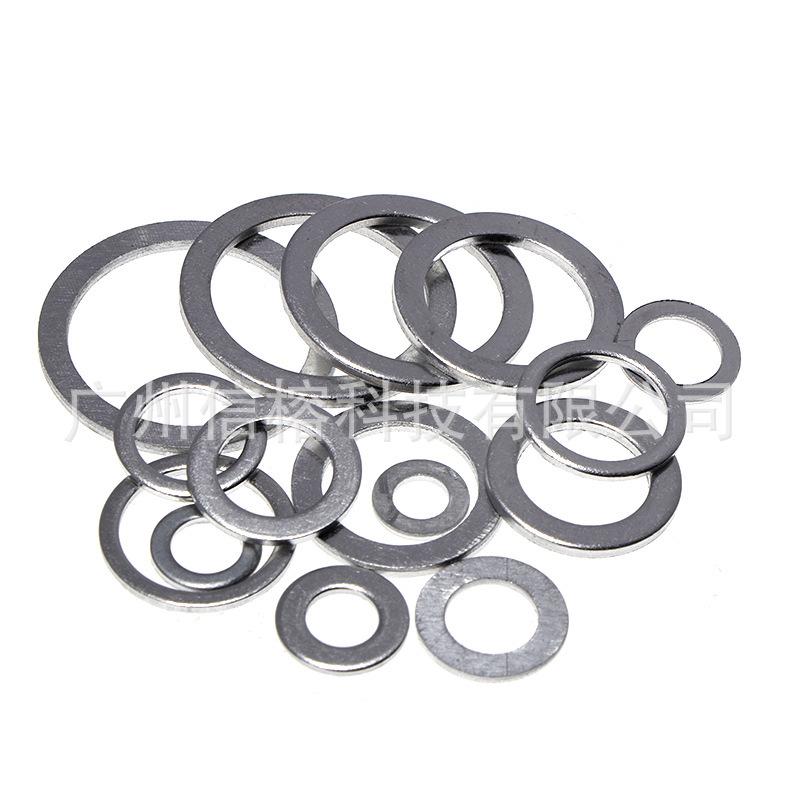 360PCS High-Quality Aluminum Gasket Sealing Washer Set - Temperature Resistant Flat Washers