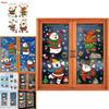Christmas Door Stickers Pvc Static Sticker Window Art For Festive Home Display