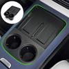 Wireless Phone Charger Mat Protective Mat Storage Tray With Cup Holder For XPENG For G6 EV 2026-2027 Non-slip Pad
