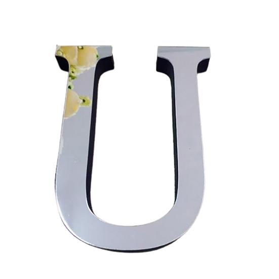 Popular Wedding English Love Letters Home Decor 3D Mirror Wall Stickers Alphabet Christmas Decor ARI