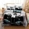 F1 Racing Car Duvet Cover Sets 2 PCS Quilt Cover Bedding Bed Covers with Pillowcases with Zipper Breathable Stylish Comforter