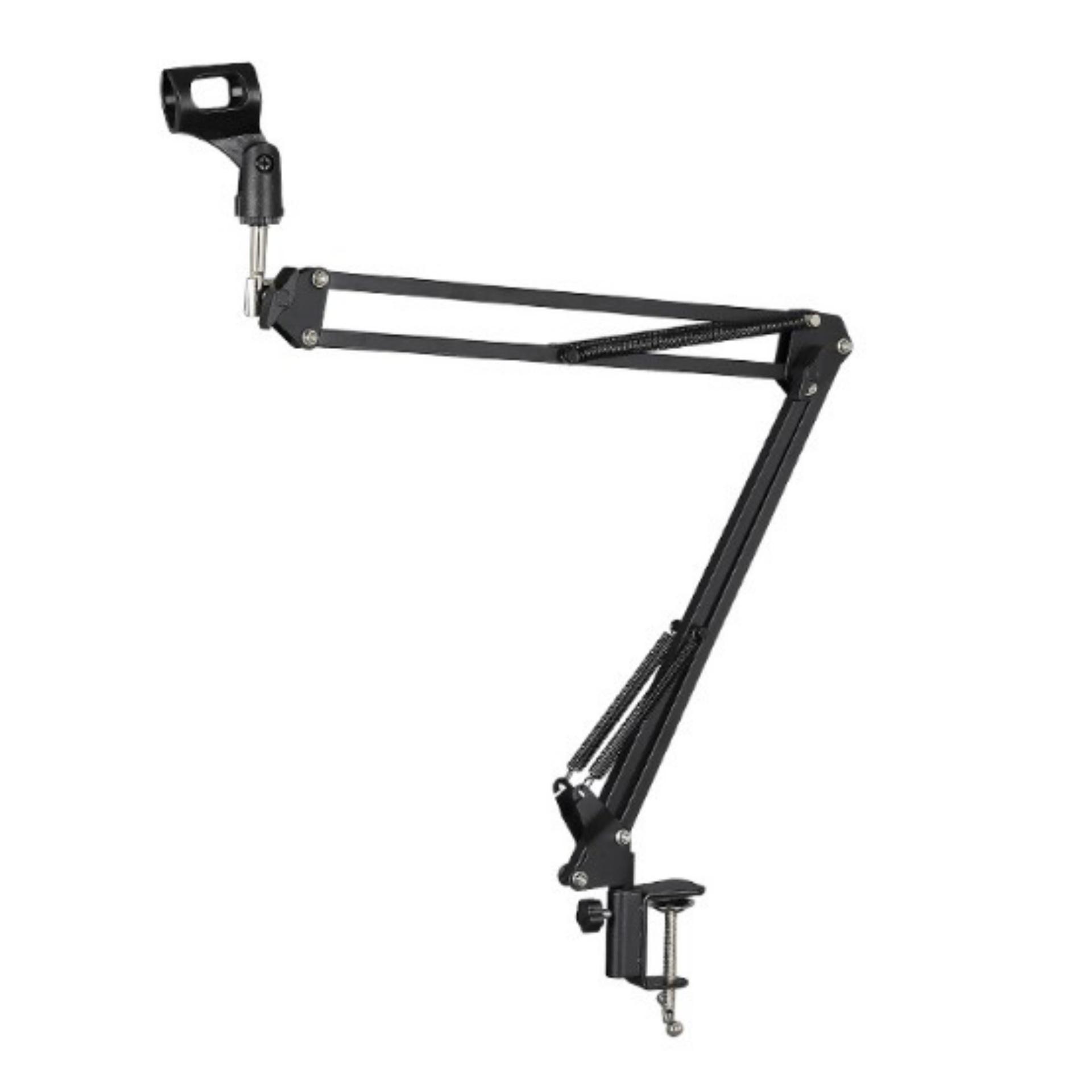 

Adjustable Desktop Boom Arm Microphone and Phone Stand for Live Streaming and Recording