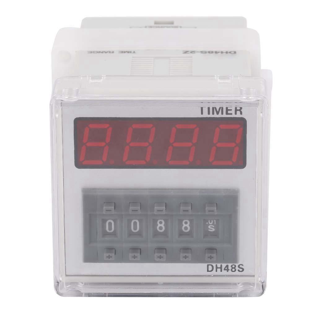DH48S 2Z LCD Display Time Timer Delay Relay 220VAC 0.01 Seconds 9999 Hours