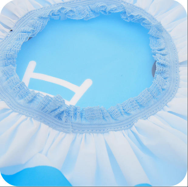 1 Pcswomen Hat For Baths And Saunas Lace Elastic Band Cap Spa Cap Women Kids Hair Protective