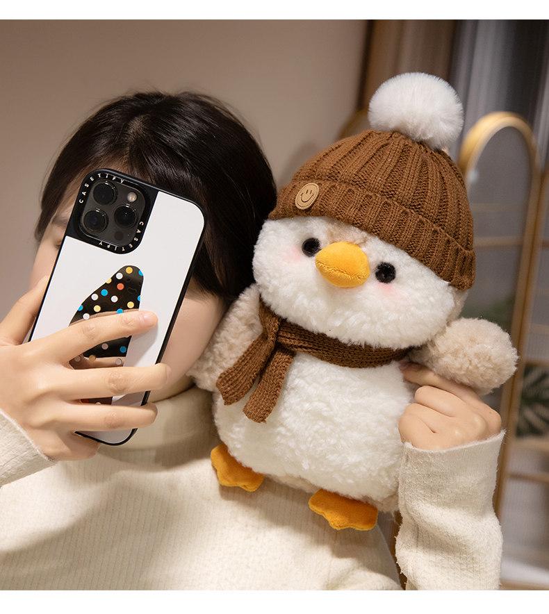 Penguin Plush Toy & Pillow: Cute Hug Buddy for Kids' Birthdays