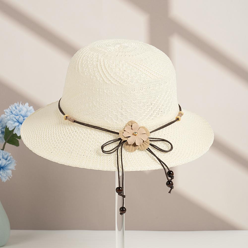 Gift Hats Are Hot-selling In Summer, New Peach Hats, Lafite Straw Hats, Mother's Sunscreen Hats, Sun Hats, Spotted Streamers.