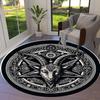 1pc Office Carpet Chair Mats Baphomet Symbol Tattoo Design Perfect for Decorating Office Chairs, Living Rooms, Or Bedrooms