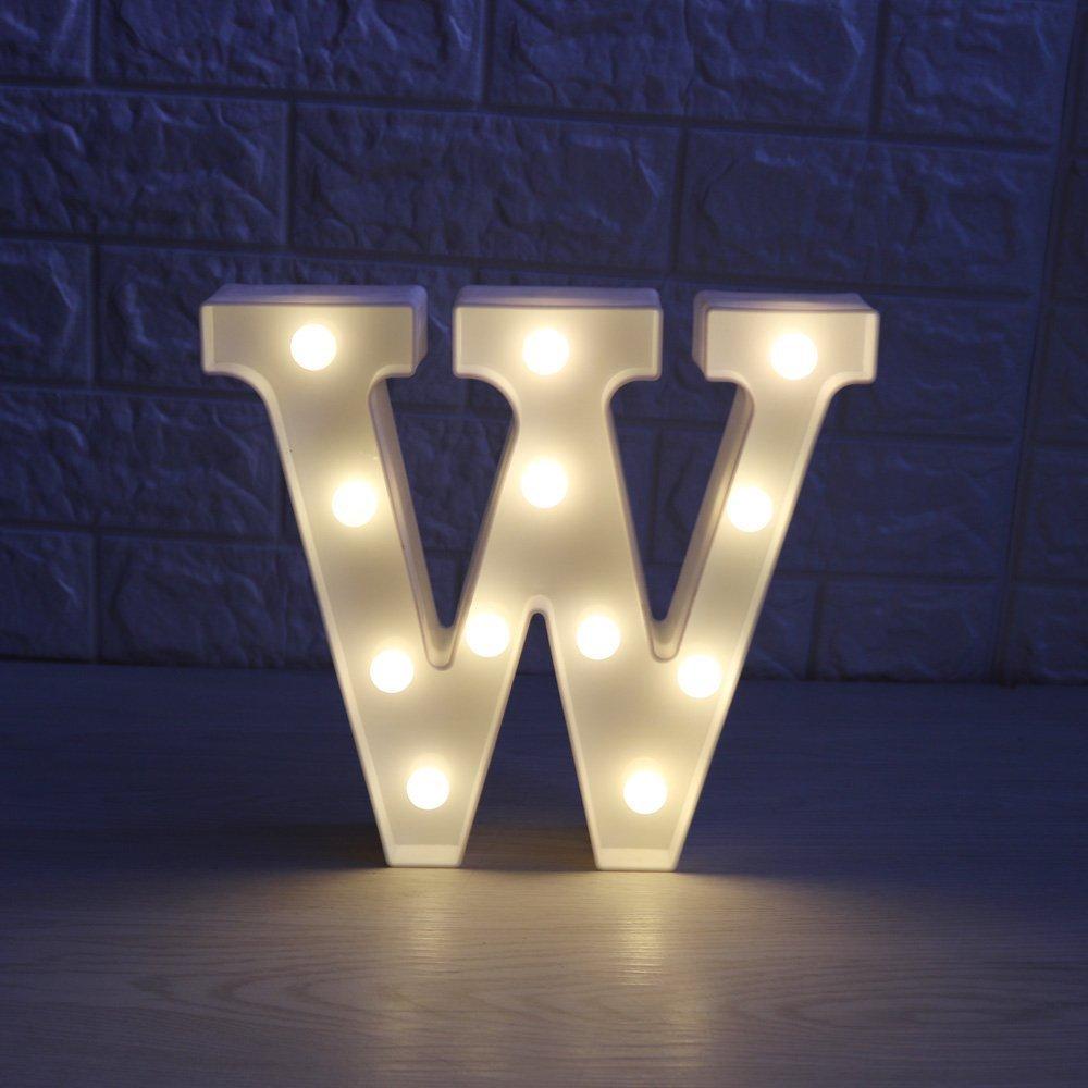 Wedding Decorative 26 Alphabet Name Letter LED Lights Luminous Number Lamp Romantic Theme Home Party Bedroom Decor Night Light