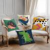 Cartoon Geometric Animal Pattern Pillow Case Printing Pillowcase Living Room Sofa Cushion Cover Bedroom Room Decor