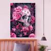 5d DIY Diamant Malerei Kreuzstich Schädel Rose Diamant Stickerei Mosaik voller Runde Bohrer Home Decor