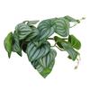 Reptiles Simulation Leaves Decoration 9.8in Fake Leaves with Powerful Suction Cup for Aquarium