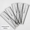 Transparent Nail Measurement Ruler with Zircon Drill Size Guide