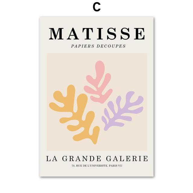 Flower Market Nordic Posters Prints Coral Naked Girl LES MUSES Abstract Matisse Art Canvas Painting Wall Pictures Bedroom Decor No Frame