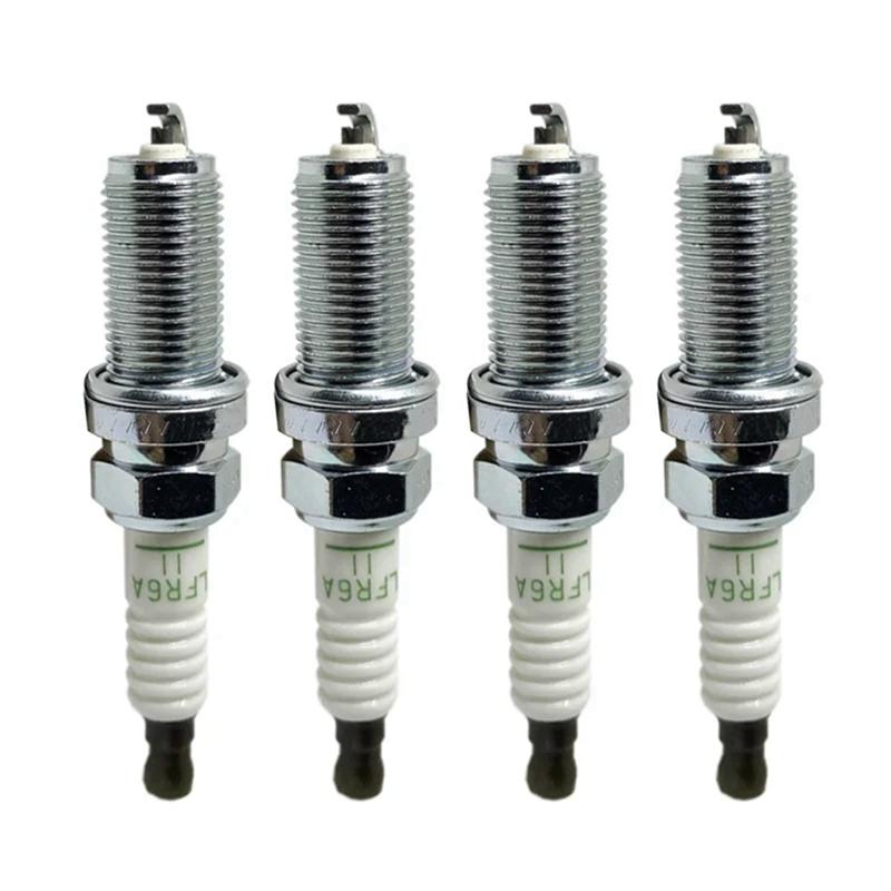 4 шт. 22401-8H516 LFR6A11 3672 Свеча зажигания для Yamaha F115 F225 F250 F300 Nissan Almera Primera LF115/250/300 LFR6A-11 серебряный