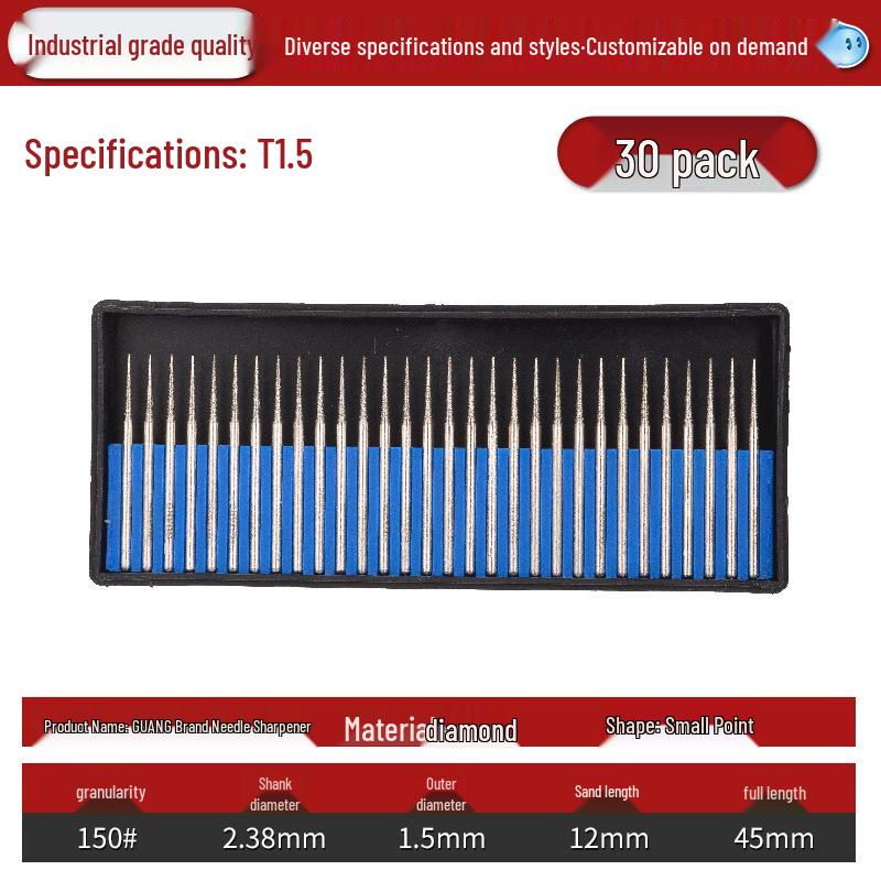 Lin Guang Diamond Electroplated Grinding Needle for Jade Carving and Mold Polishing