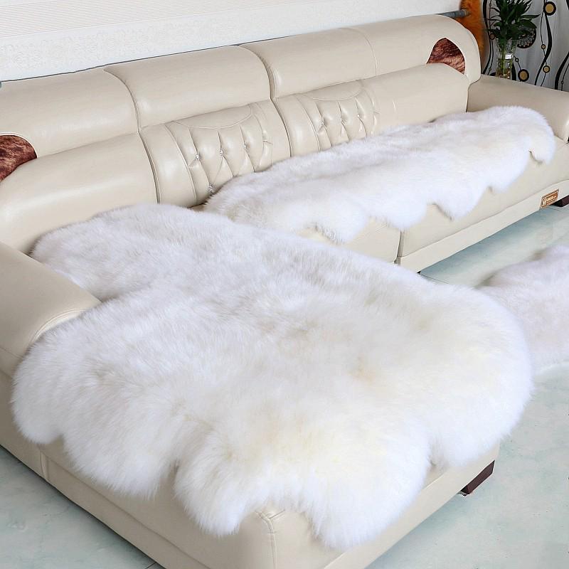 Australian Sheepskin Wool Chair Cushion - Round Mat for Dining Chairs & Sofas