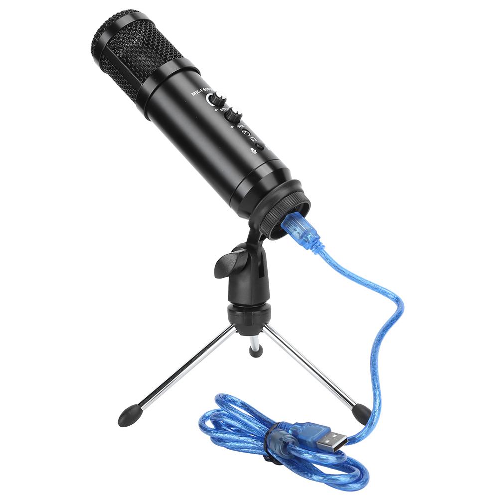 Professional Capacitance USB Microphone Recording Mini Portable MIC Set Plug and Play