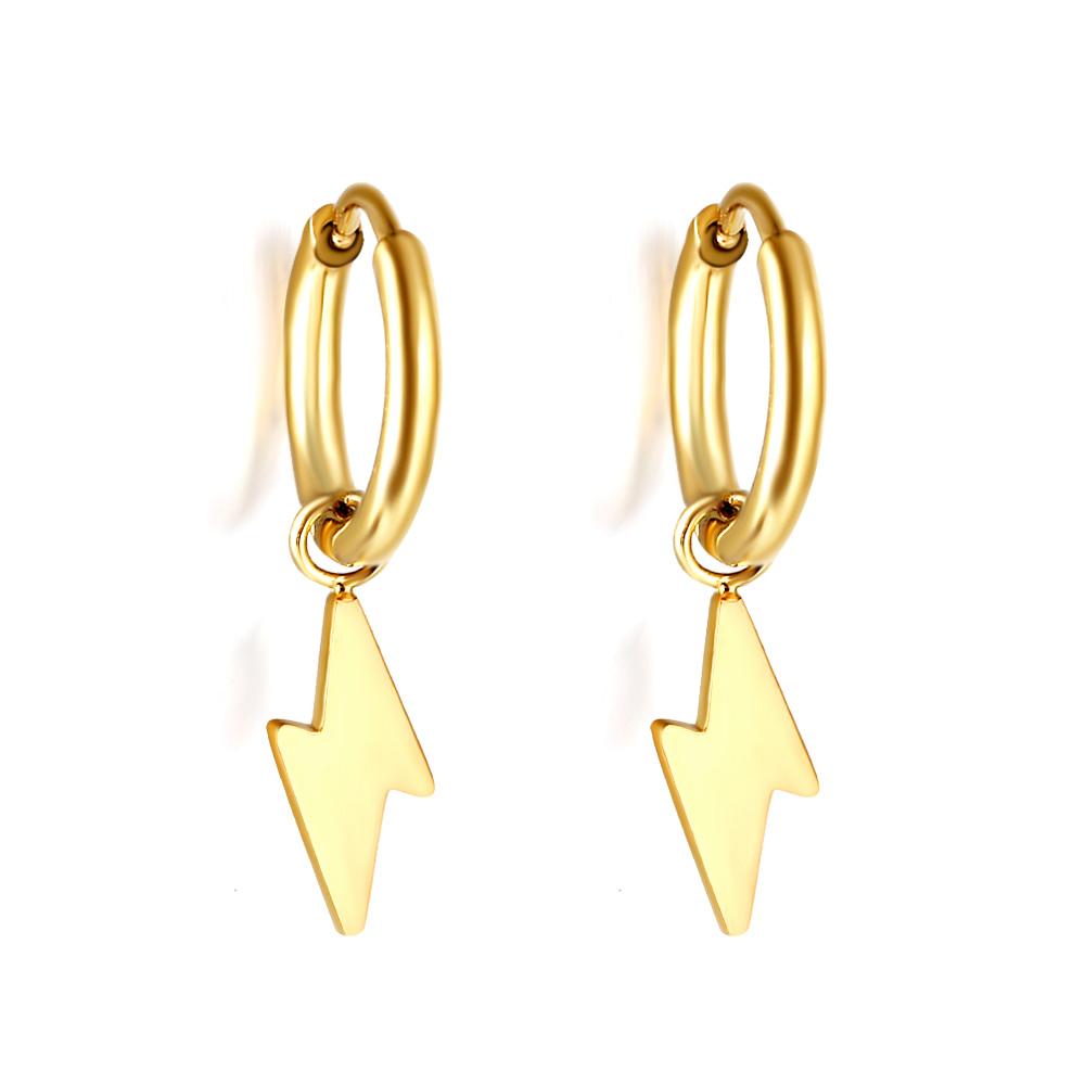 Stainless Steel Hoop Earrings Trendy Cartoon Strawberry Cherry Pendants Women Girls Round Huggie Earrings Dangles Party Jewelry