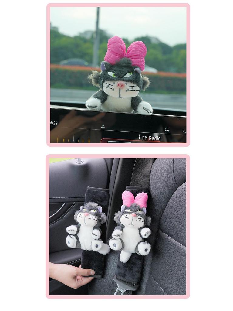 Lucifer Kitten Bilprydnad: Söt pelarväxel-figur med exklusiva helande vibbar