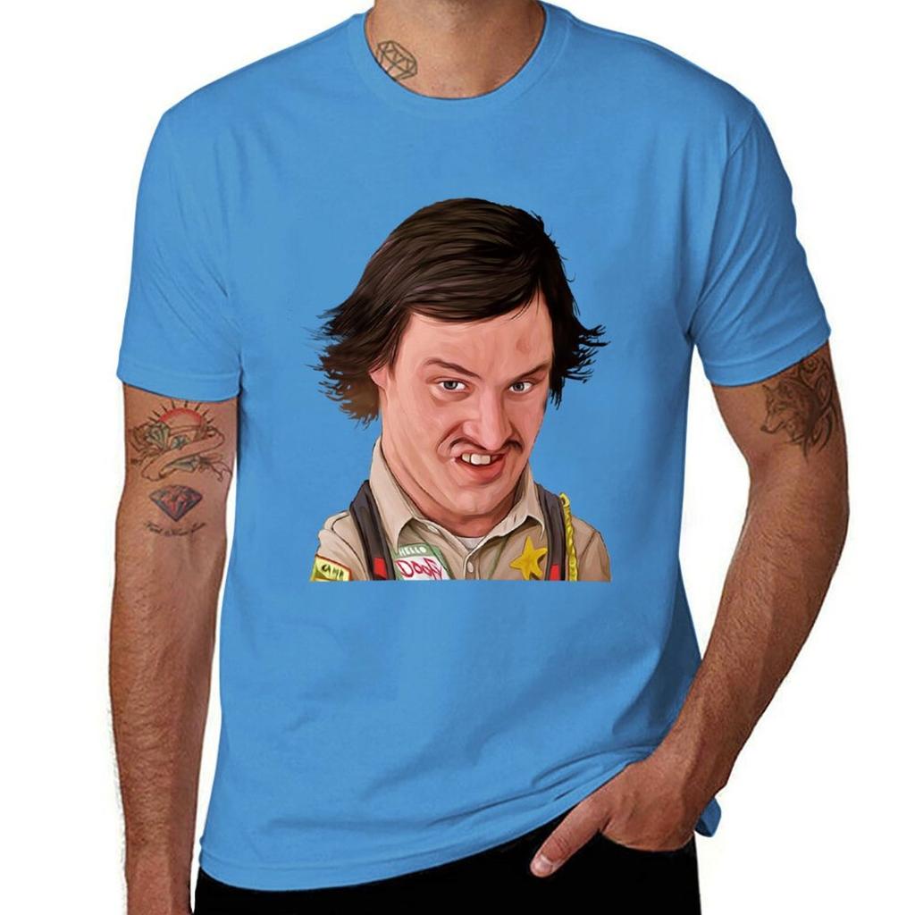Scary Movie Officer Doofy T-Shirt Shirts Graphic Tees Anime Aesthetic Clothing Sublime Mens T Shirt Graphic