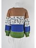 2025 Spring Leopard Print Knit Pullover - Plus Size Fashion Sweater