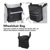 Plecak na wózek inwalidzki Tkanina Oxford Duża pojemność Wszechstronna Regulowana Torba Saszetka na wózek inwalidzki na pomoc do chodzenia Wózek rowerowy