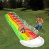 480x76CM Inflatable Water Slide Mat Summer Swimming Pool Waterskiing Splash Toys Outdoor Backyard Lawn Water Slides Sprinkler