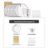 Nordic Style 45-Piece Tableware Set: Plates, Rice Bowls, Diamond Soup Bowls, and Fish Plates for 10 People