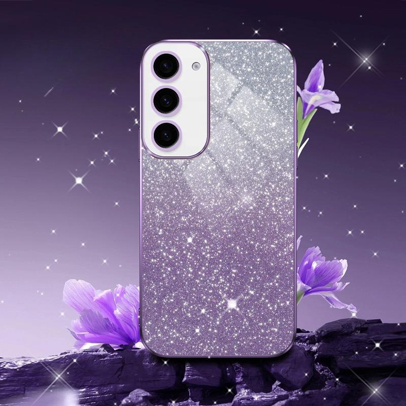Nový model vhodný pro Samsung S25 Ultra Galvanizované pouzdro na mobilní telefon S24 Gradientní třpytivý prášek A17 Ochranné pouzdro proti pádu A54 A36