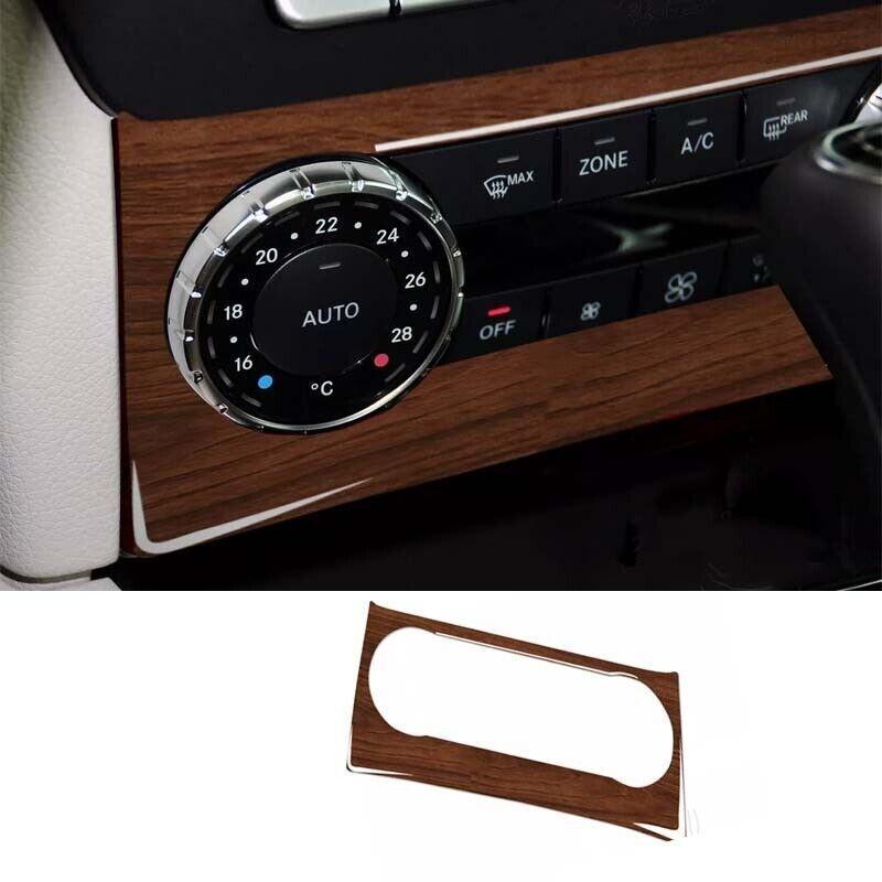 Brown Wood Grain Console AC Switch Control For Benz C-Class Cover Trim 2007-10