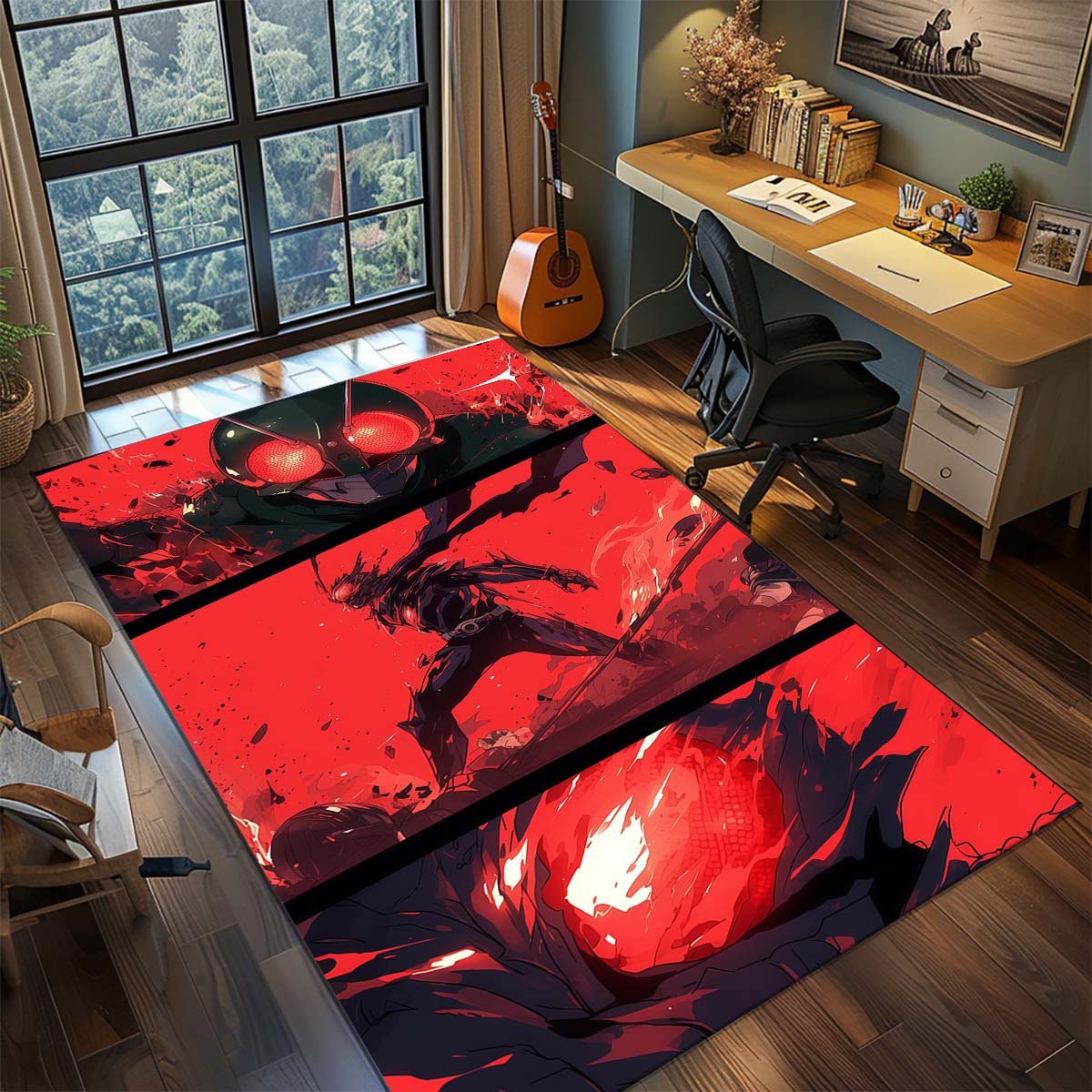

Kamen Rider Area Carpet for Living Room Bedroom Home Decor Cool Movie Mat Play Floor Mat 60x90cm