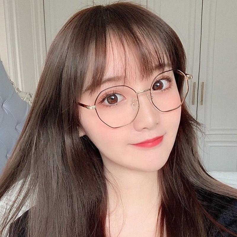 Octagon Metal Frame Women Glasses Female Computer Reading Glasses Eyeglasses Photography Accessories