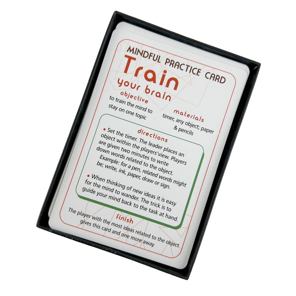 Mindfulness Therapy Games The Mind Fulness Card Game Social Skills 40 Cards For Playing Card Game Board Game